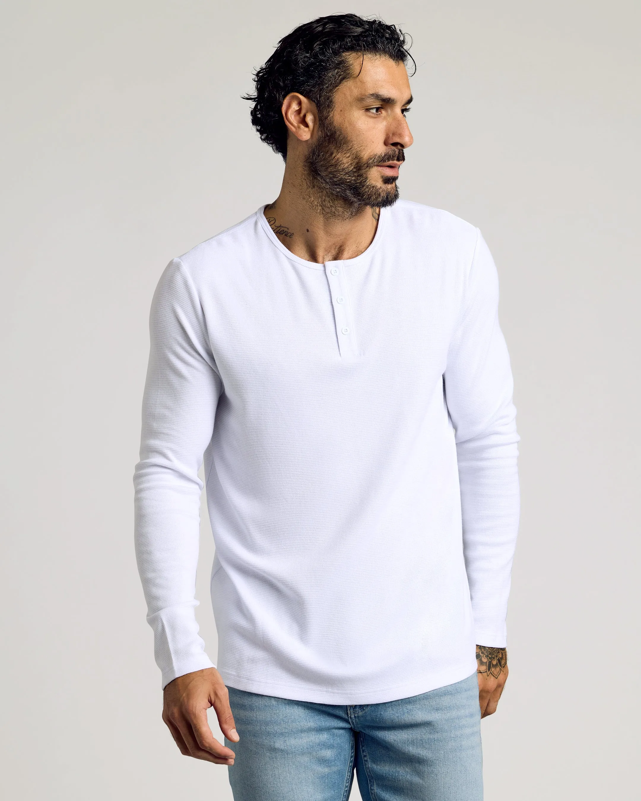 Waffle Long Sleeve Henley 6-Pack sold by True Classic product image thumbnail 2