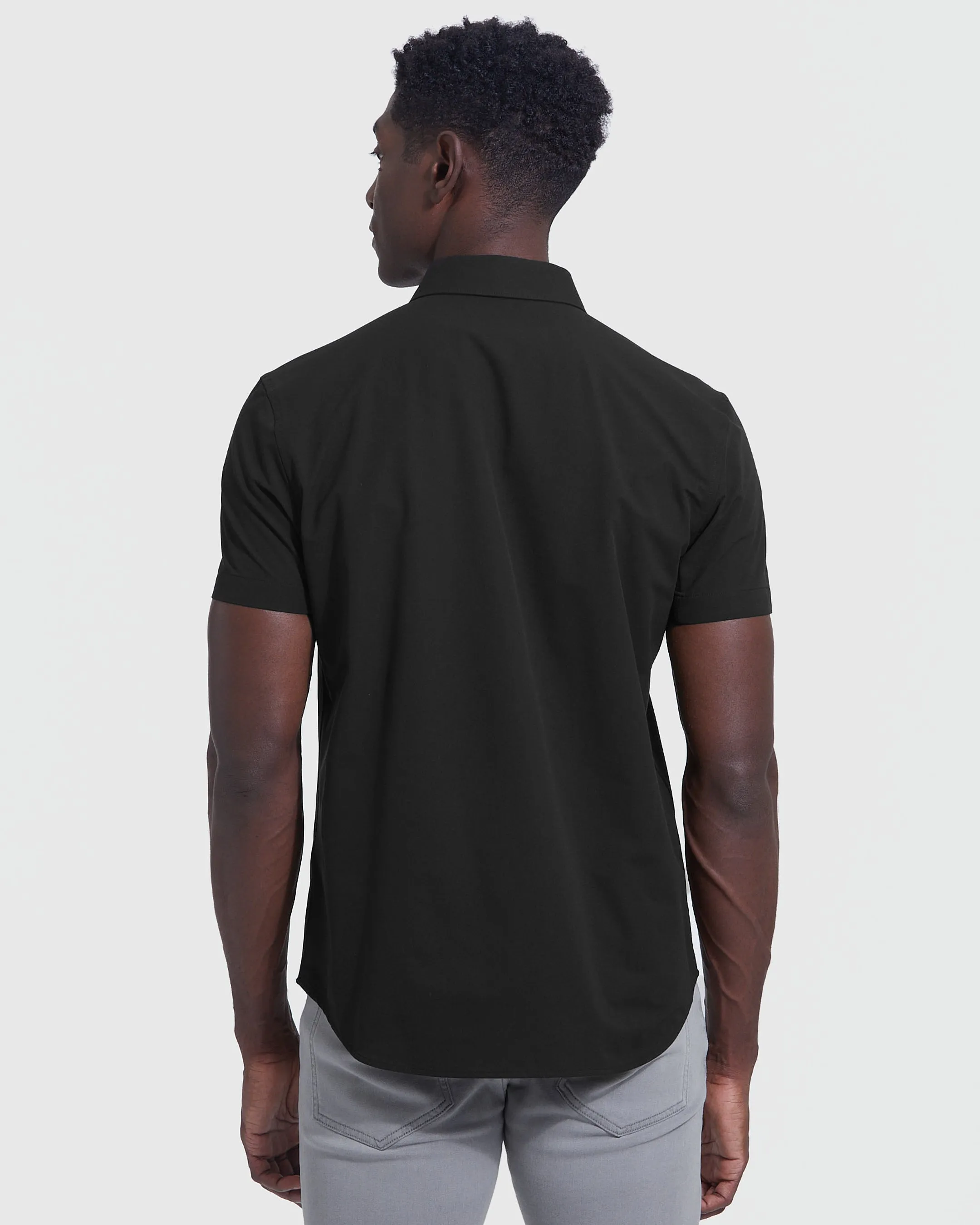 Black Short Sleeve Commuter Shirt 2-Pack sold by True Classic product image thumbnail 3