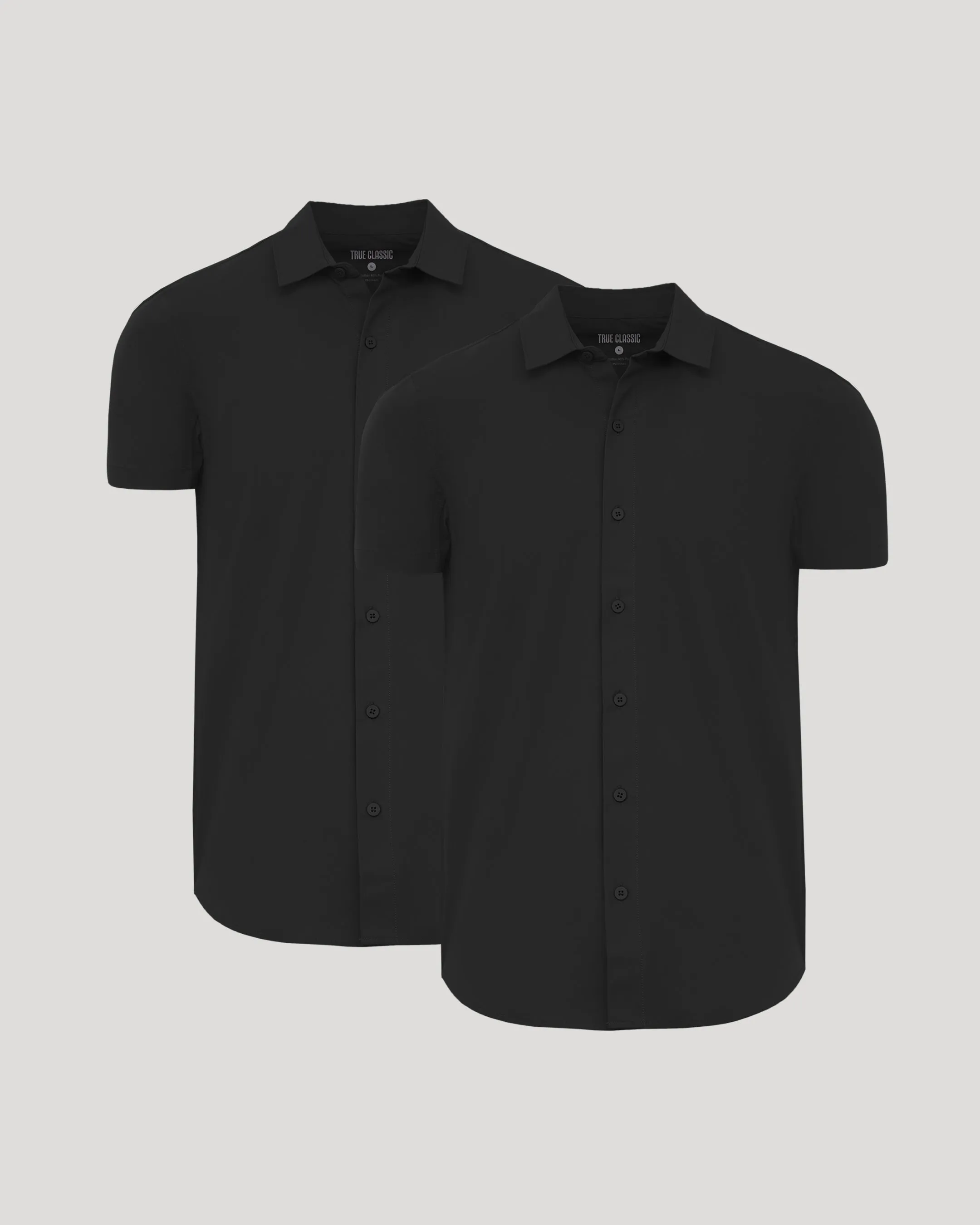 Black Short Sleeve Commuter Shirt 2-Pack sold by True Classic
