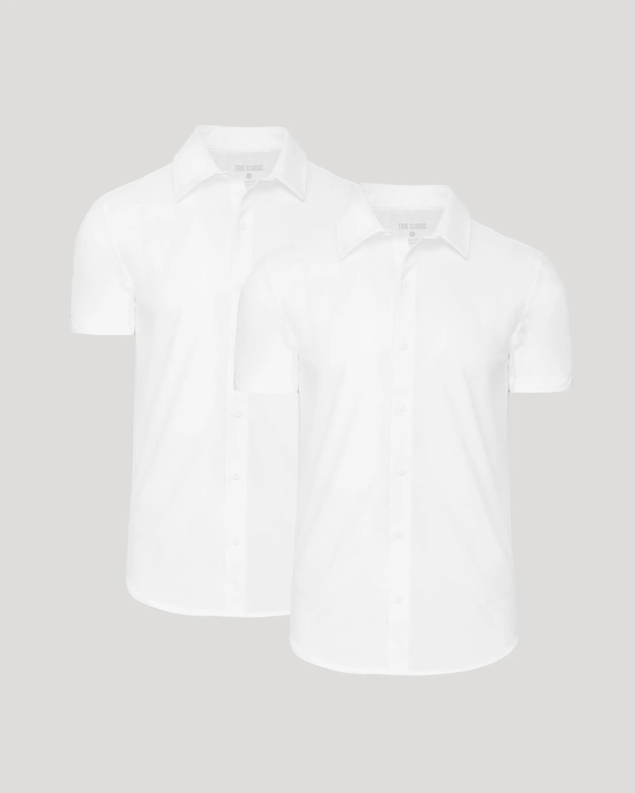 White Short Sleeve Commuter Shirt 2-Pack sold by True Classic