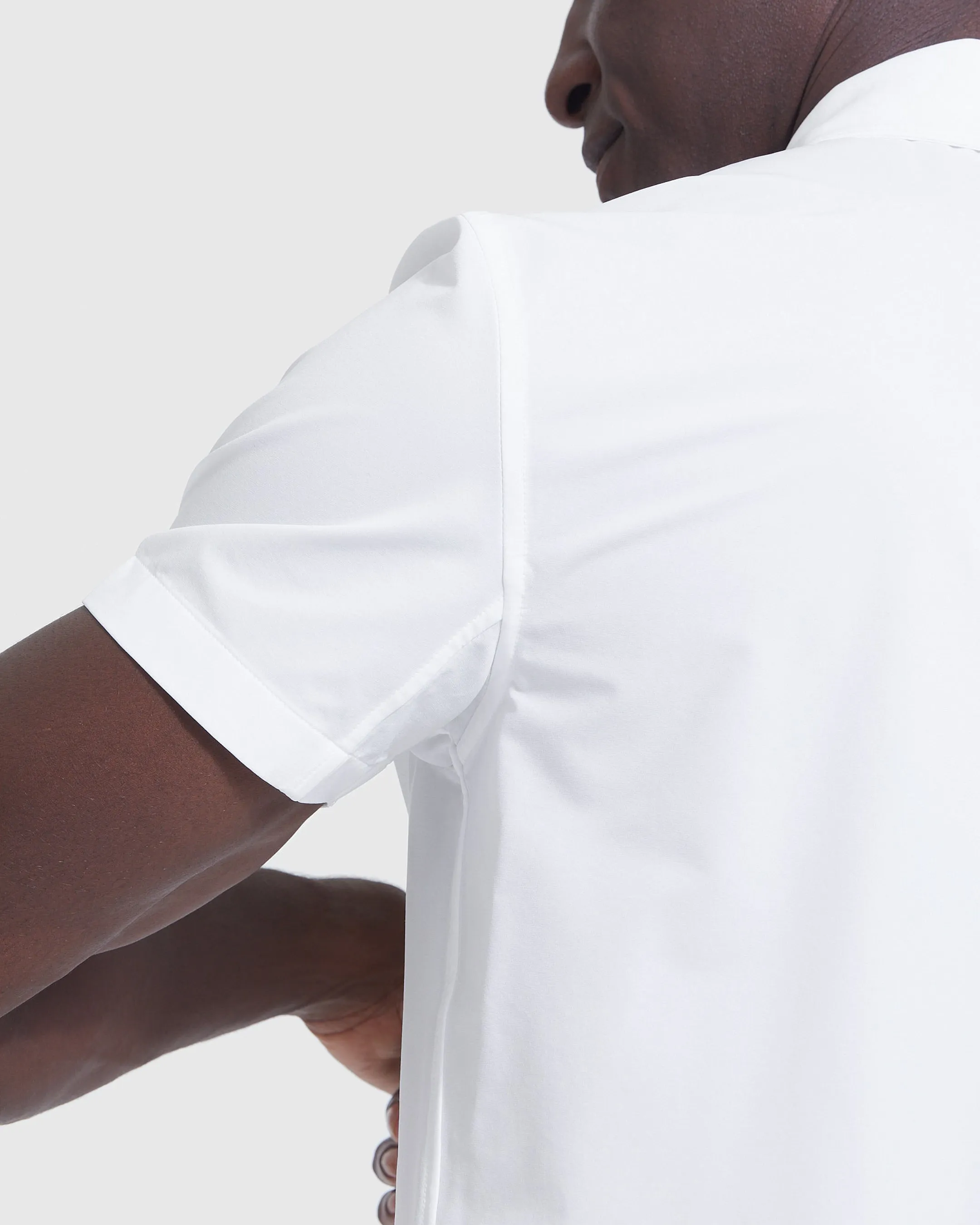 White Short Sleeve Commuter Shirt 2-Pack sold by True Classic product image thumbnail 4
