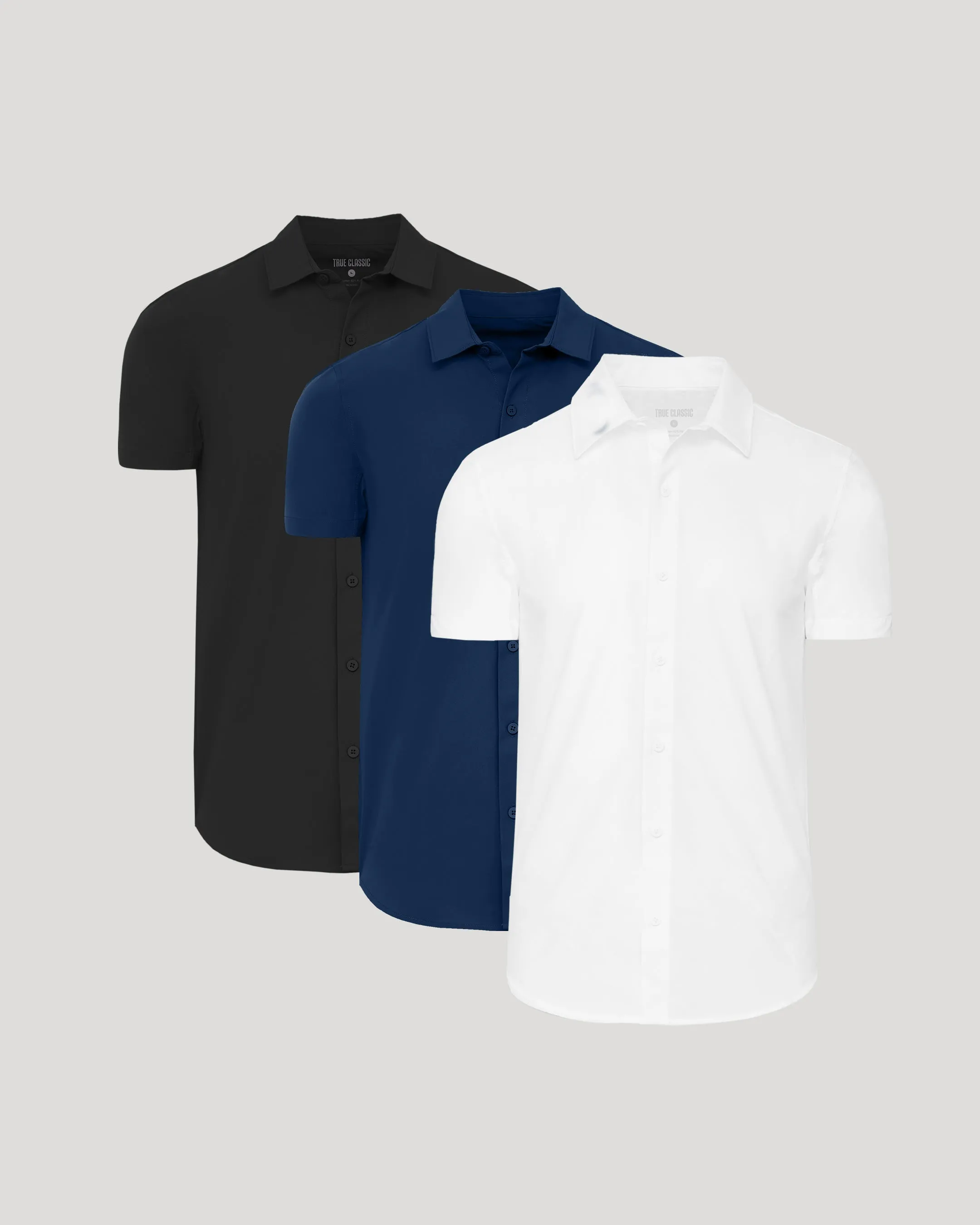 Timeless Short Sleeve Commuter Shirt 3-Pack sold by True Classic