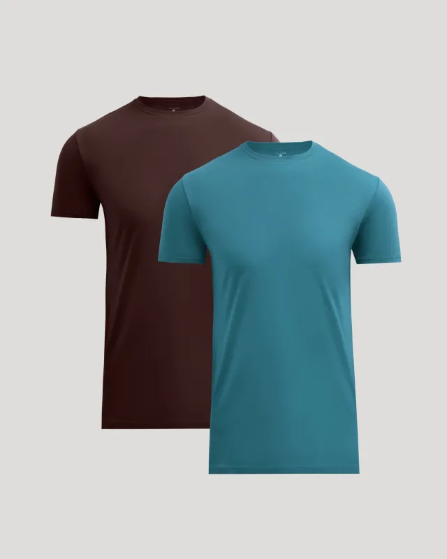 Java & Sapphire Tall Premium Pima Crew Neck 2-Pack sold by True Classic