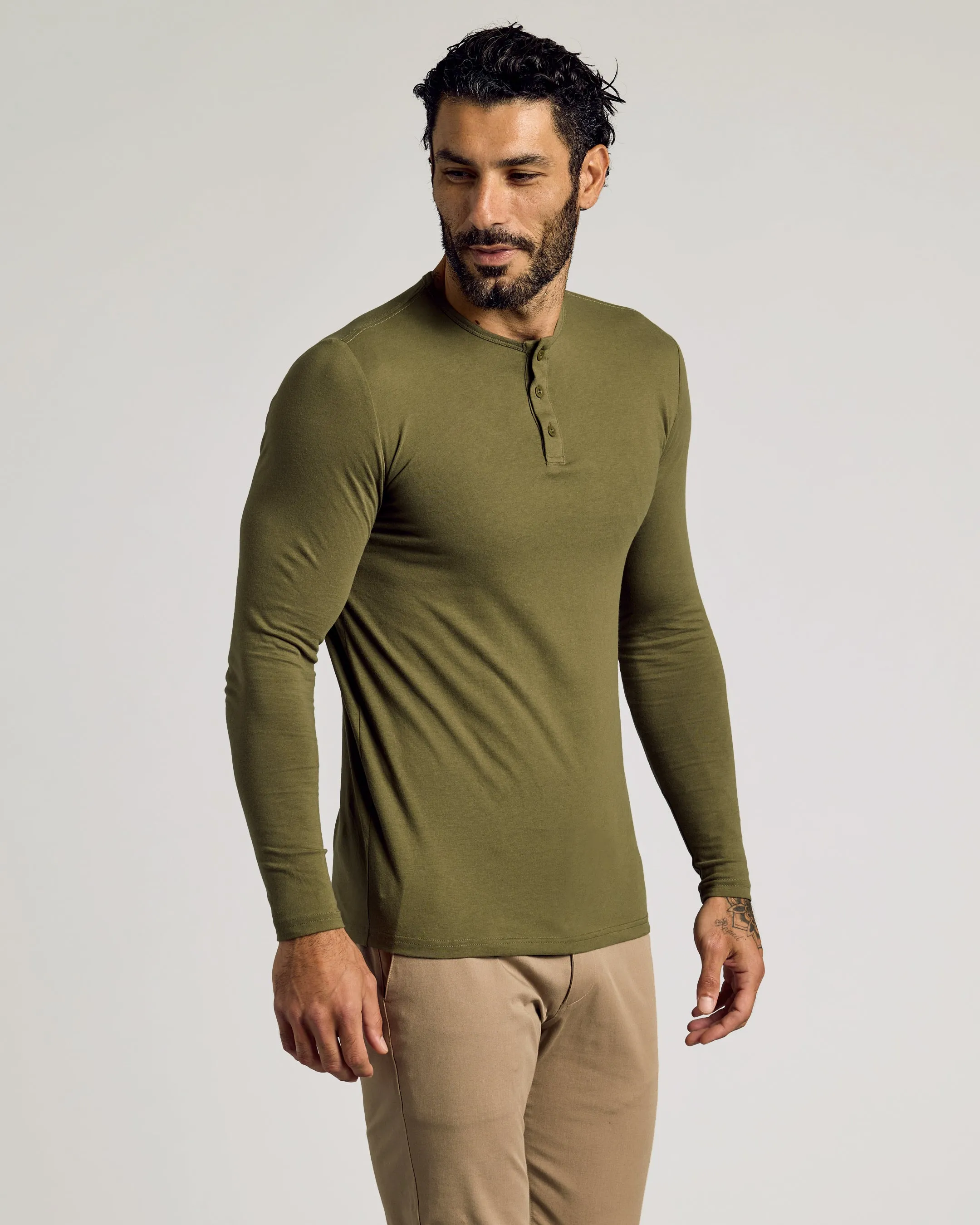 Timeless Tall Classic Long Sleeve Henley 6-Pack sold by True Classic product image thumbnail 2