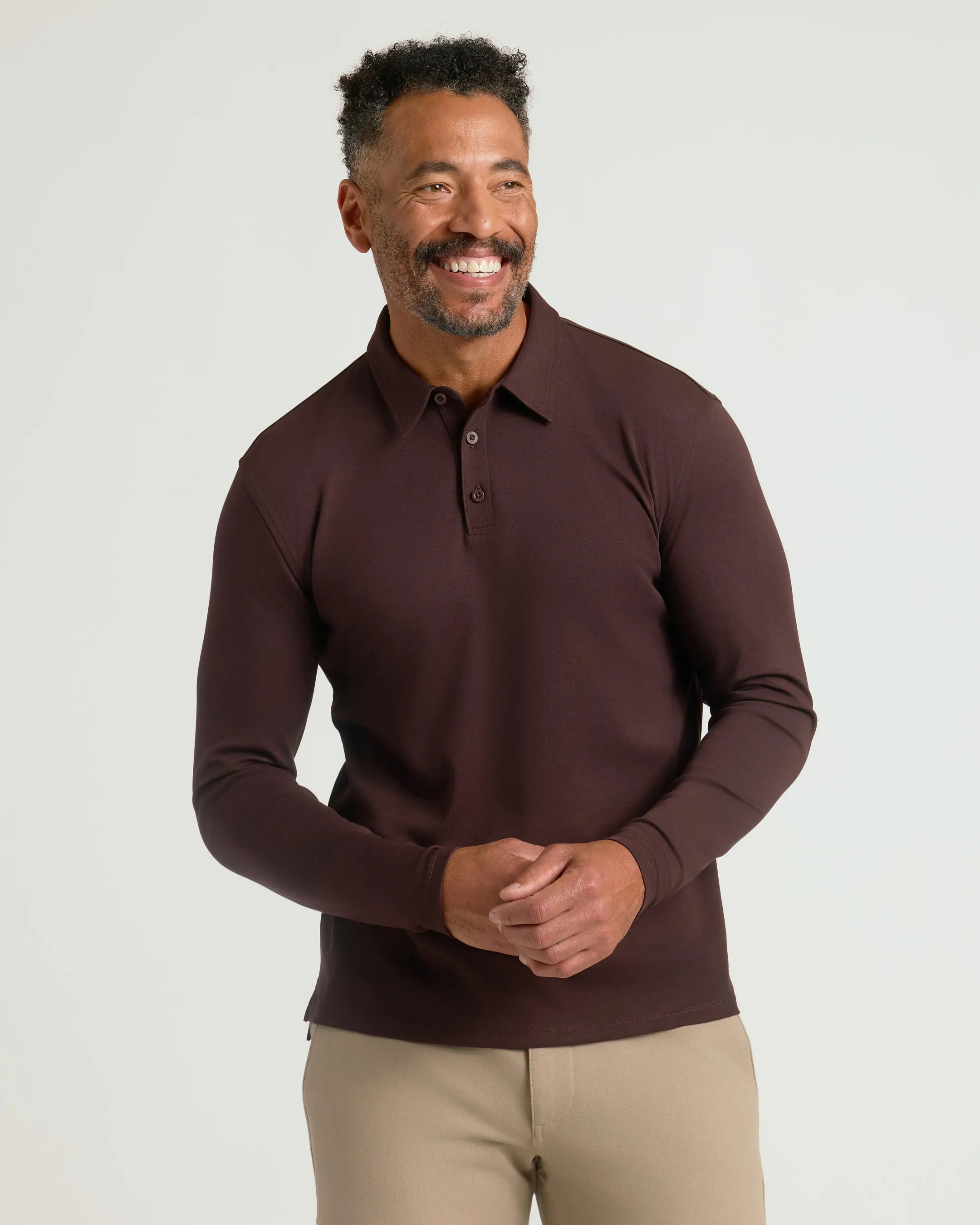 All Java Long Sleeve Premium Pima Polo 3-Pack sold by True Classic product image thumbnail 5
