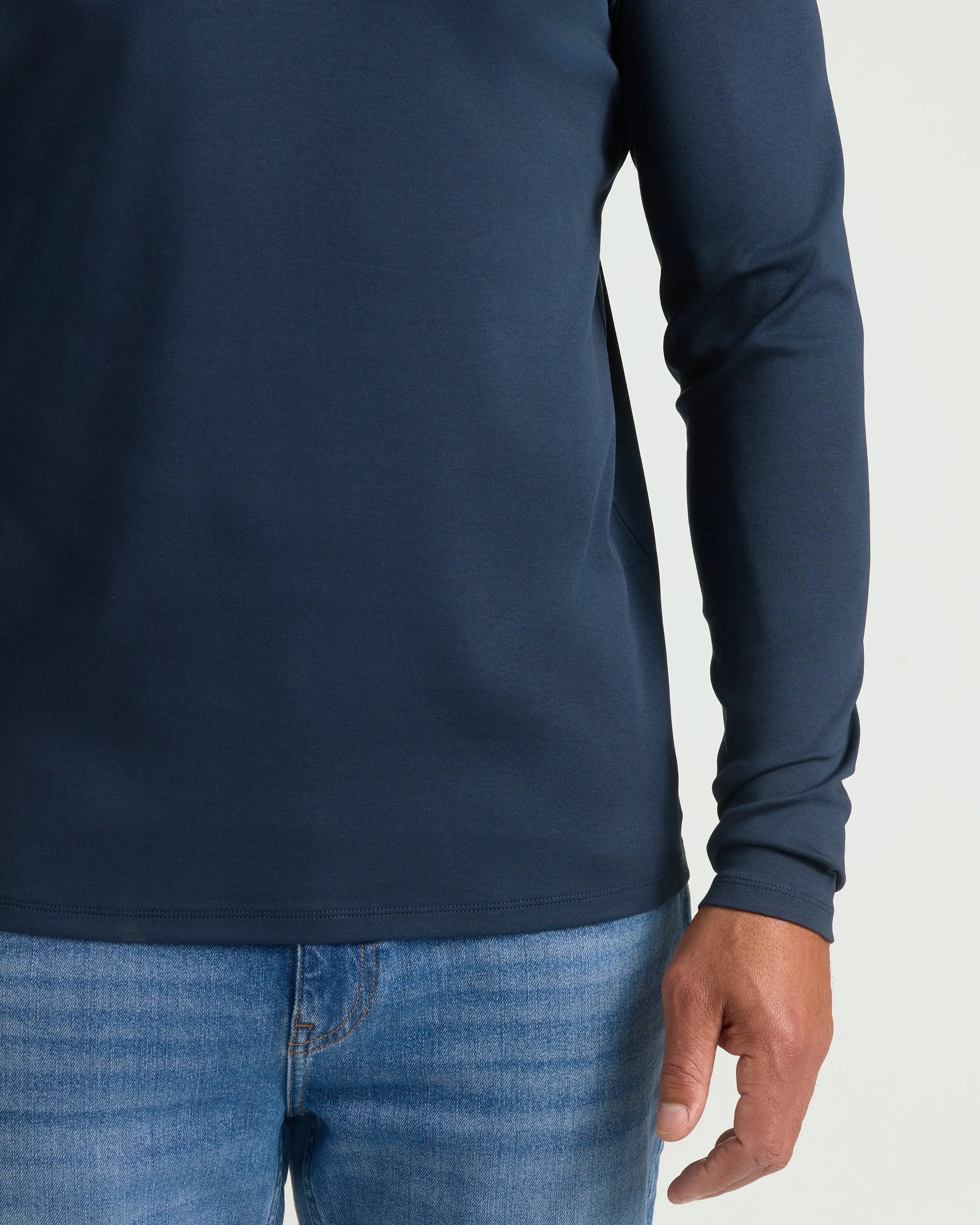 Navy & Grove Premium Pima Long Sleeve Crew 2-Pack sold by True Classic product image thumbnail 5