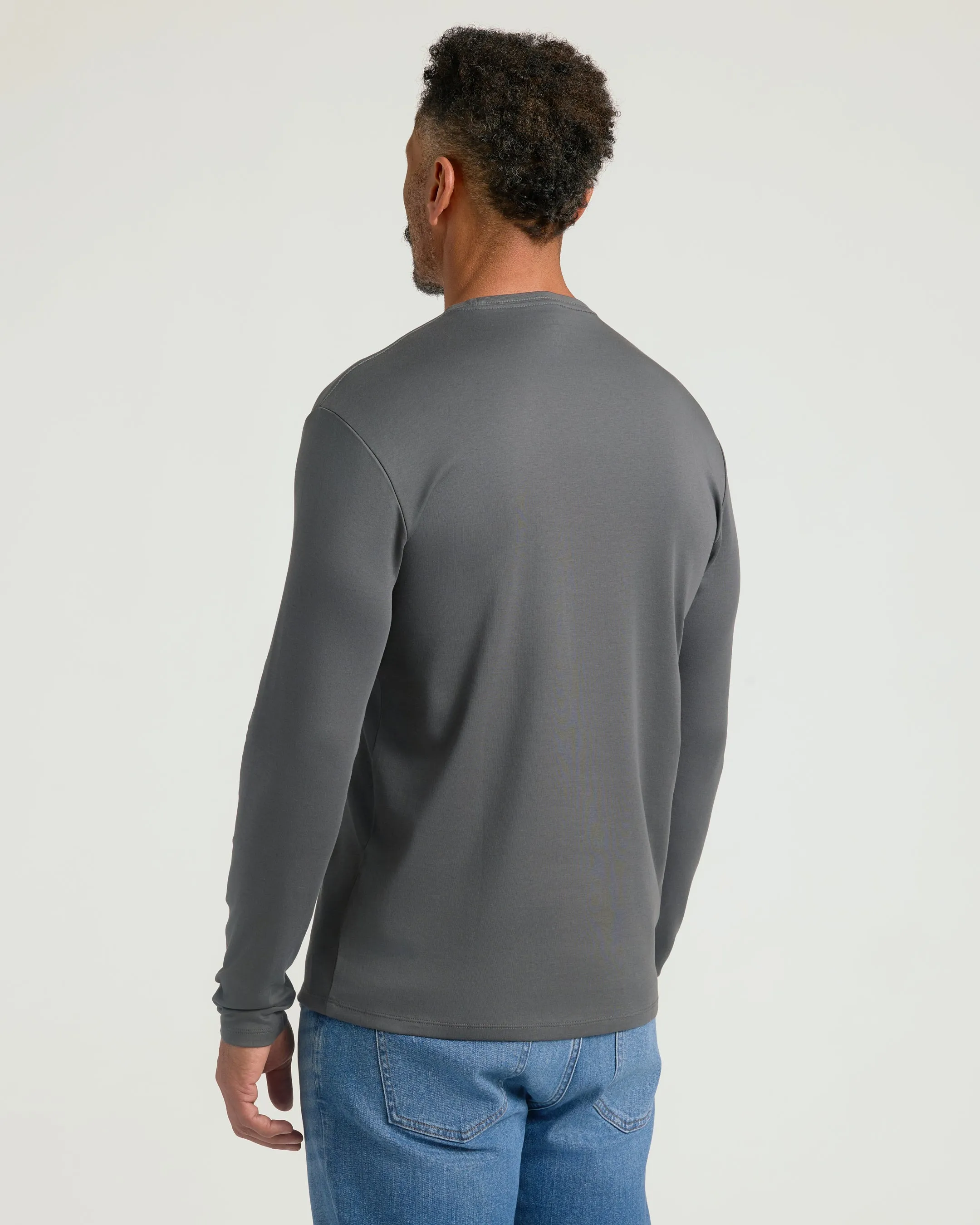 Premium Pima Long Sleeve Crew 4-Pack sold by True Classic product image thumbnail 3