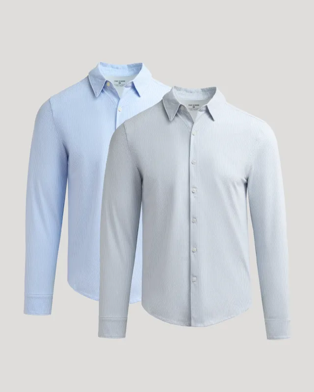 Long Sleeve Stretch Oxford 2-Pack sold by True Classic
