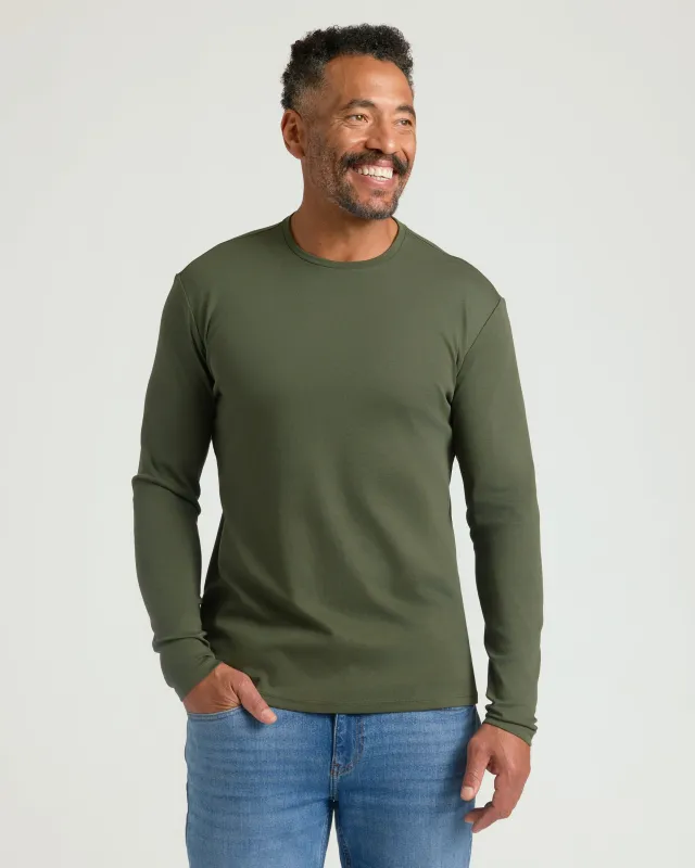 Grove Premium Pima Long Sleeve Crew sold by True Classic