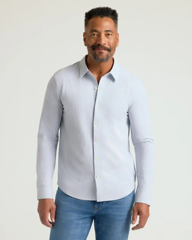 Steel Stripe Stretch Oxford 2.0 sold by True Classic