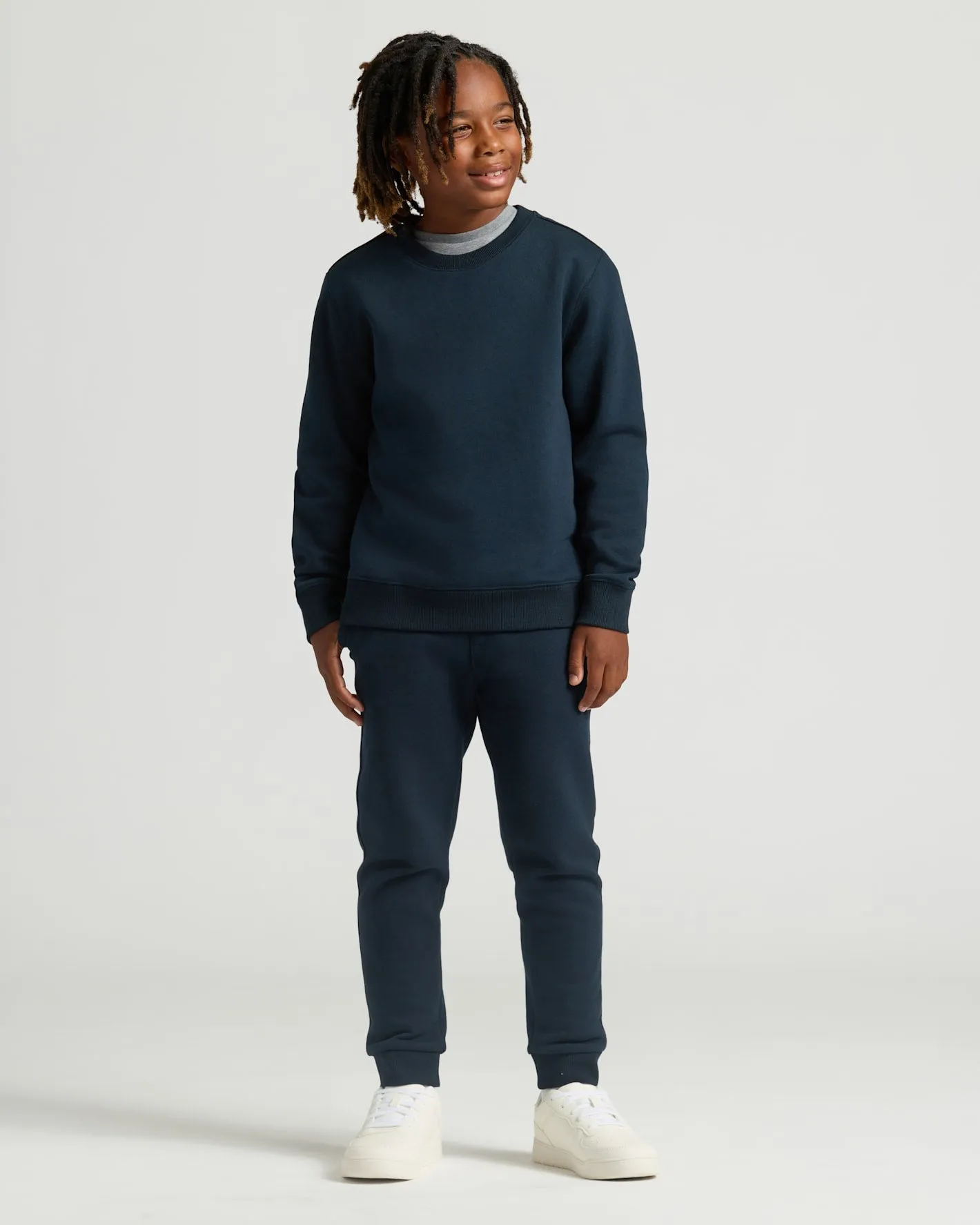 Boys' Black & Navy Fleece Joggers 2-Pack sold by True Classic product image thumbnail 4