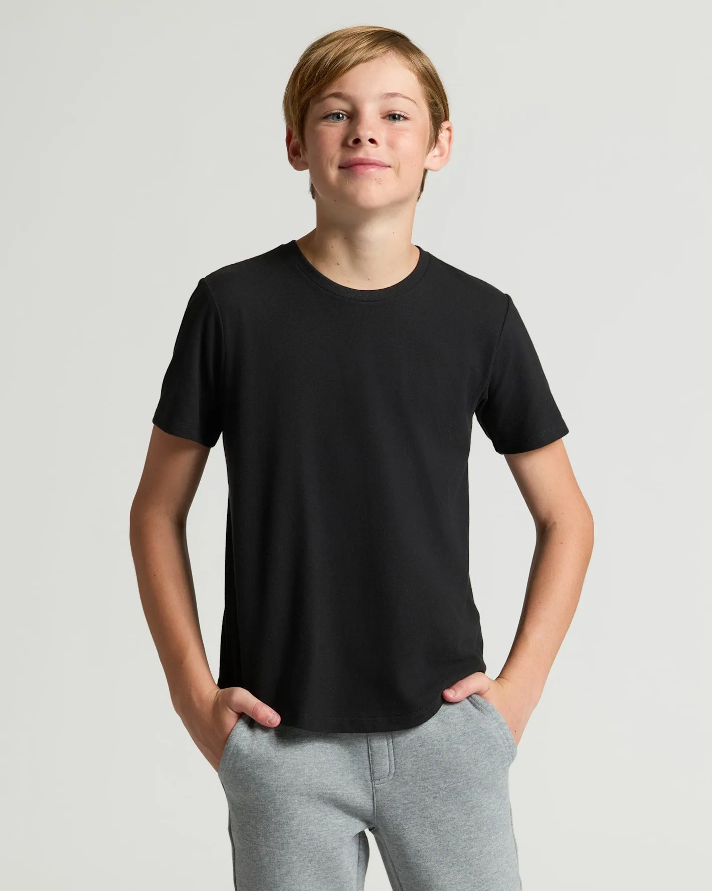 Boys' Classic Curved Hem Crew Neck 3-Pack sold by True Classic product image thumbnail 2