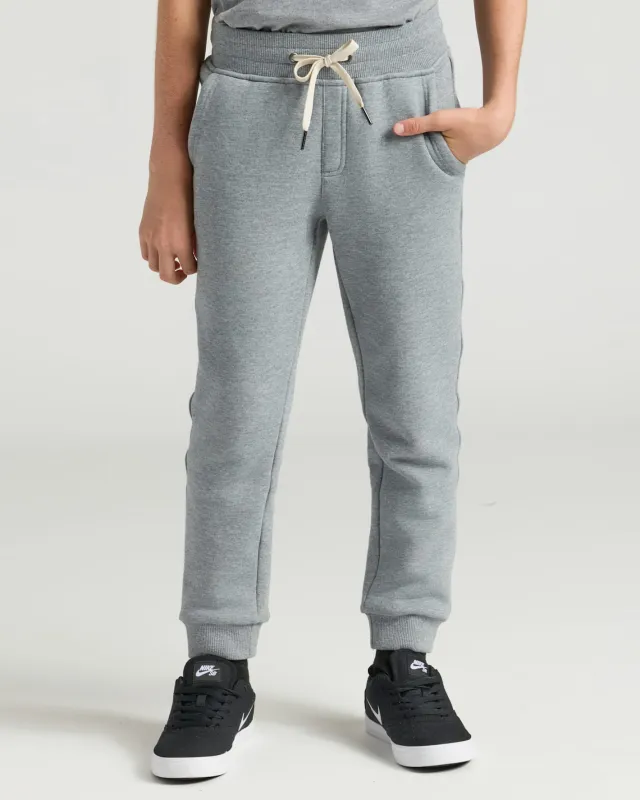 Boys' Medium Heather Gray Fleece Jogger sold by True Classic