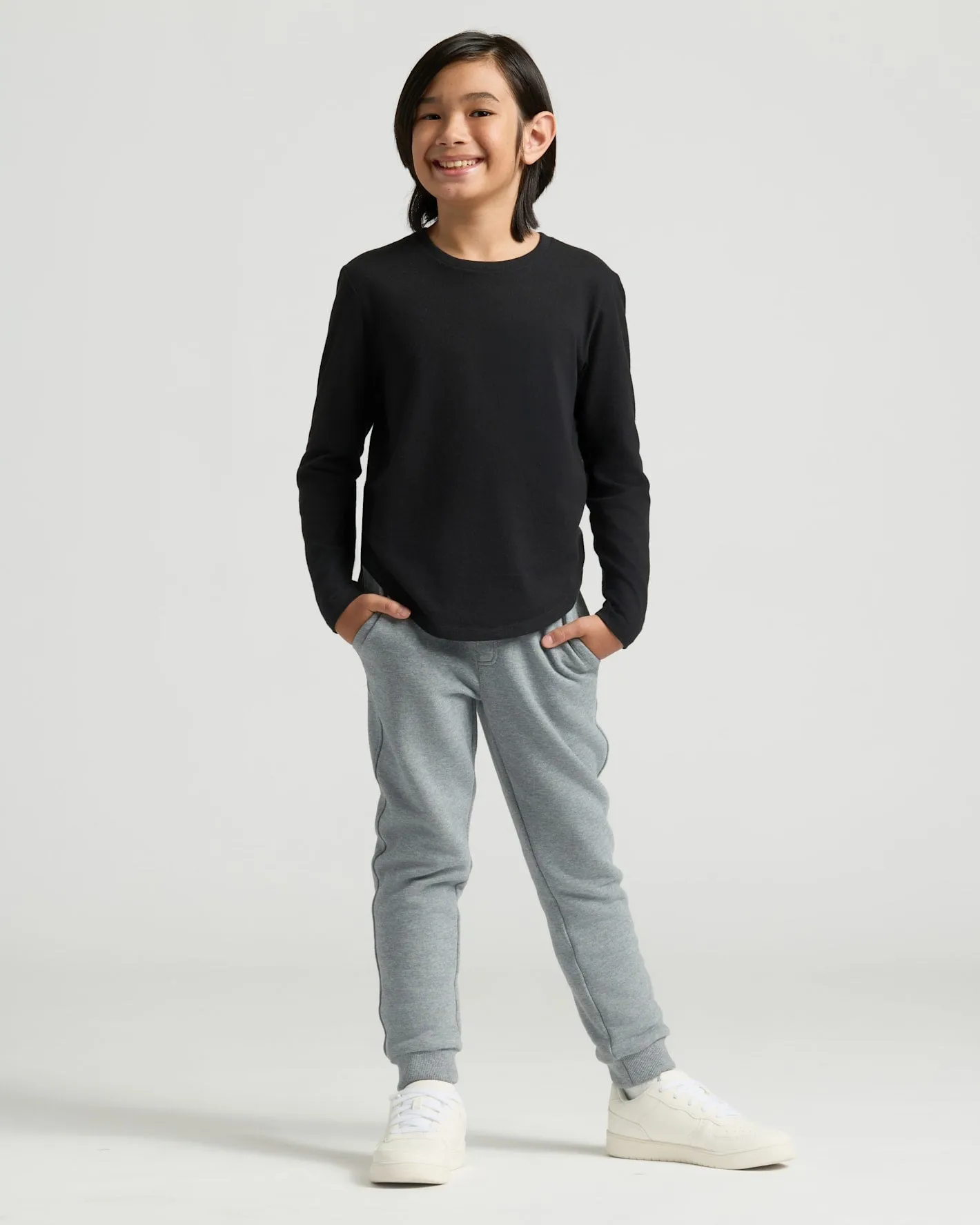 Boys' Classic Long Sleeve Curved Hem Crew Neck 6-Pack sold by True Classic product image thumbnail 4