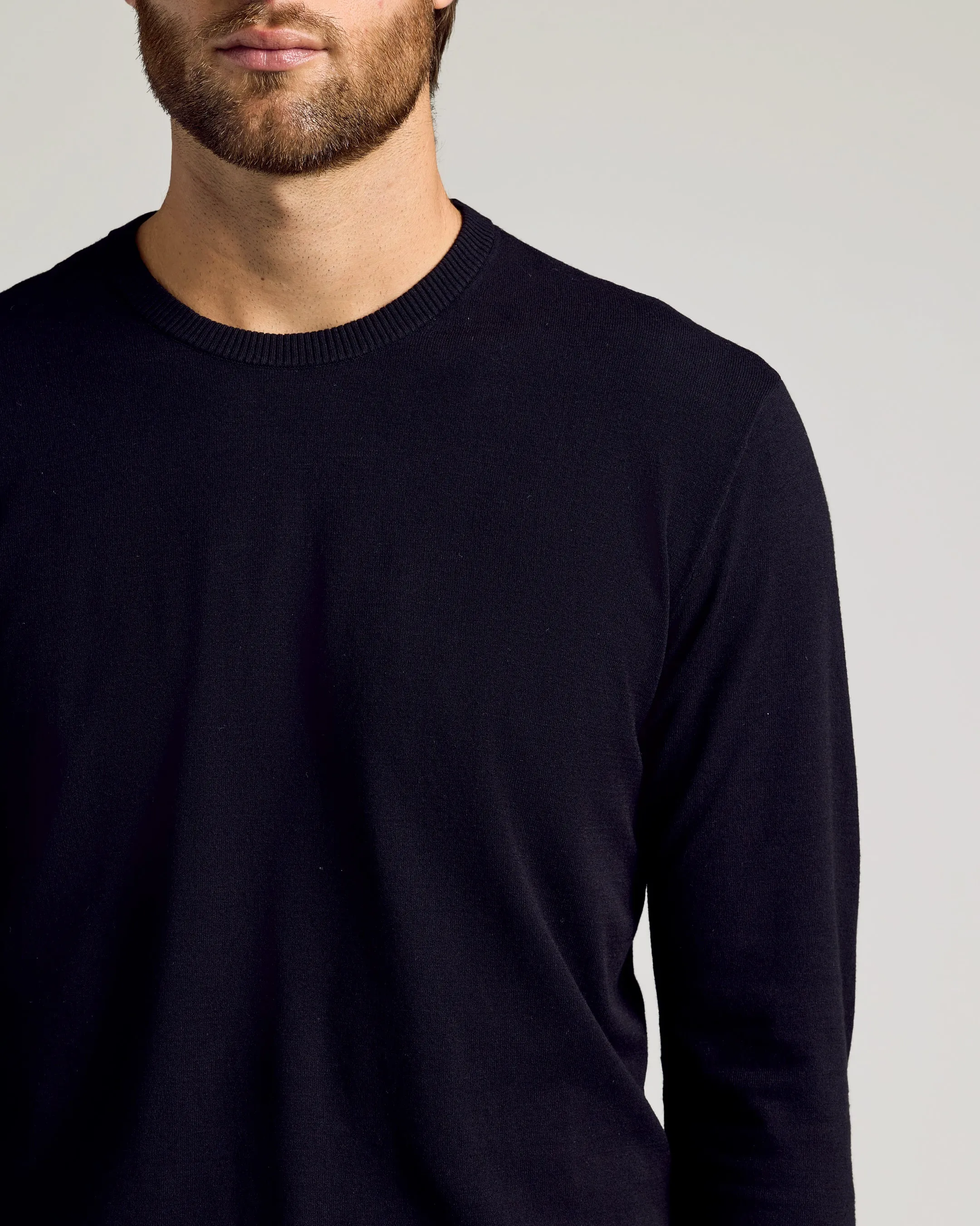 Black Crew Neck Sweater 3-Pack sold by True Classic product image thumbnail 5