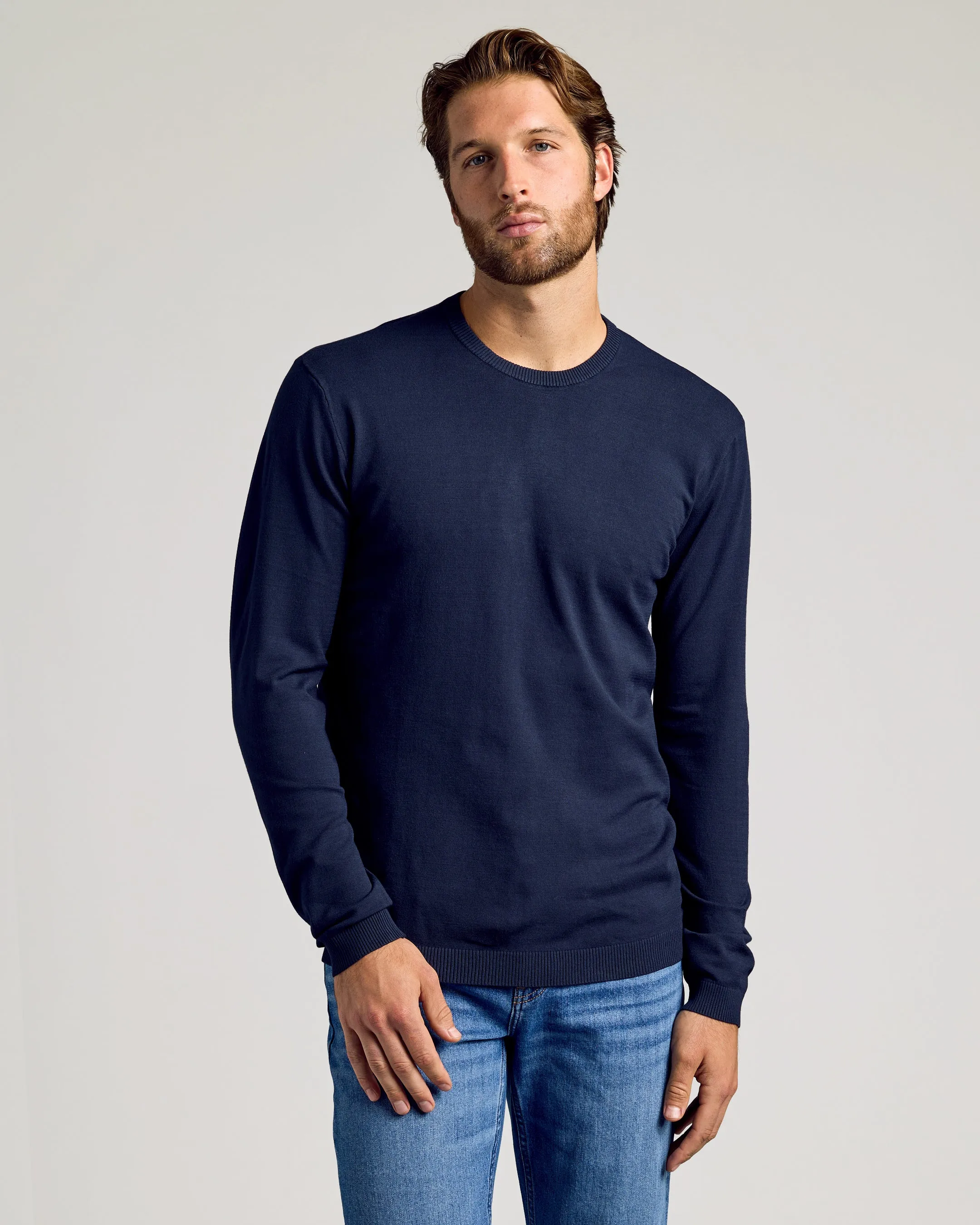 Black & Navy Crew Neck Sweater 2-Pack sold by True Classic product image thumbnail 5