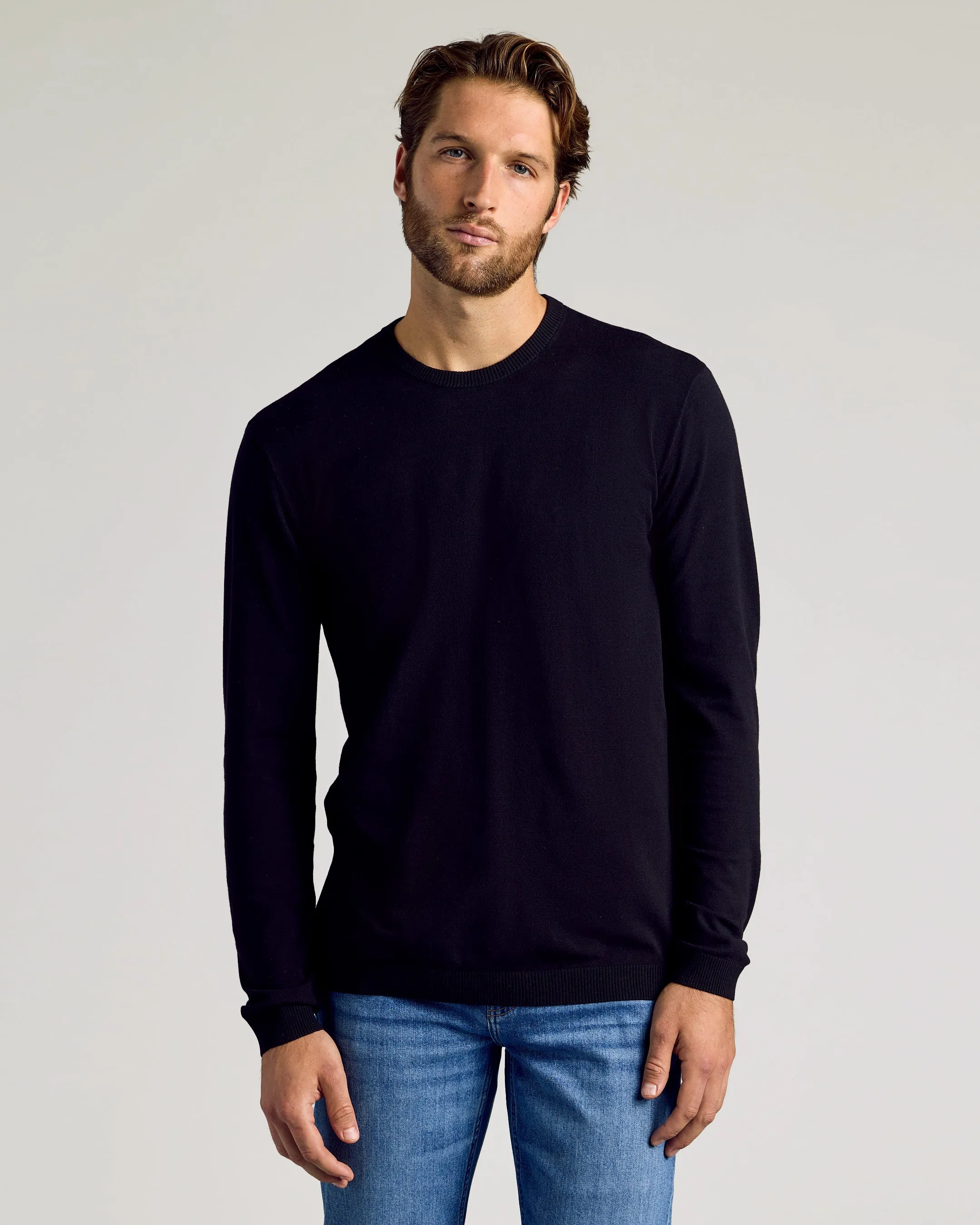 Black & Navy Crew Neck Sweater 2-Pack sold by True Classic product image thumbnail 2