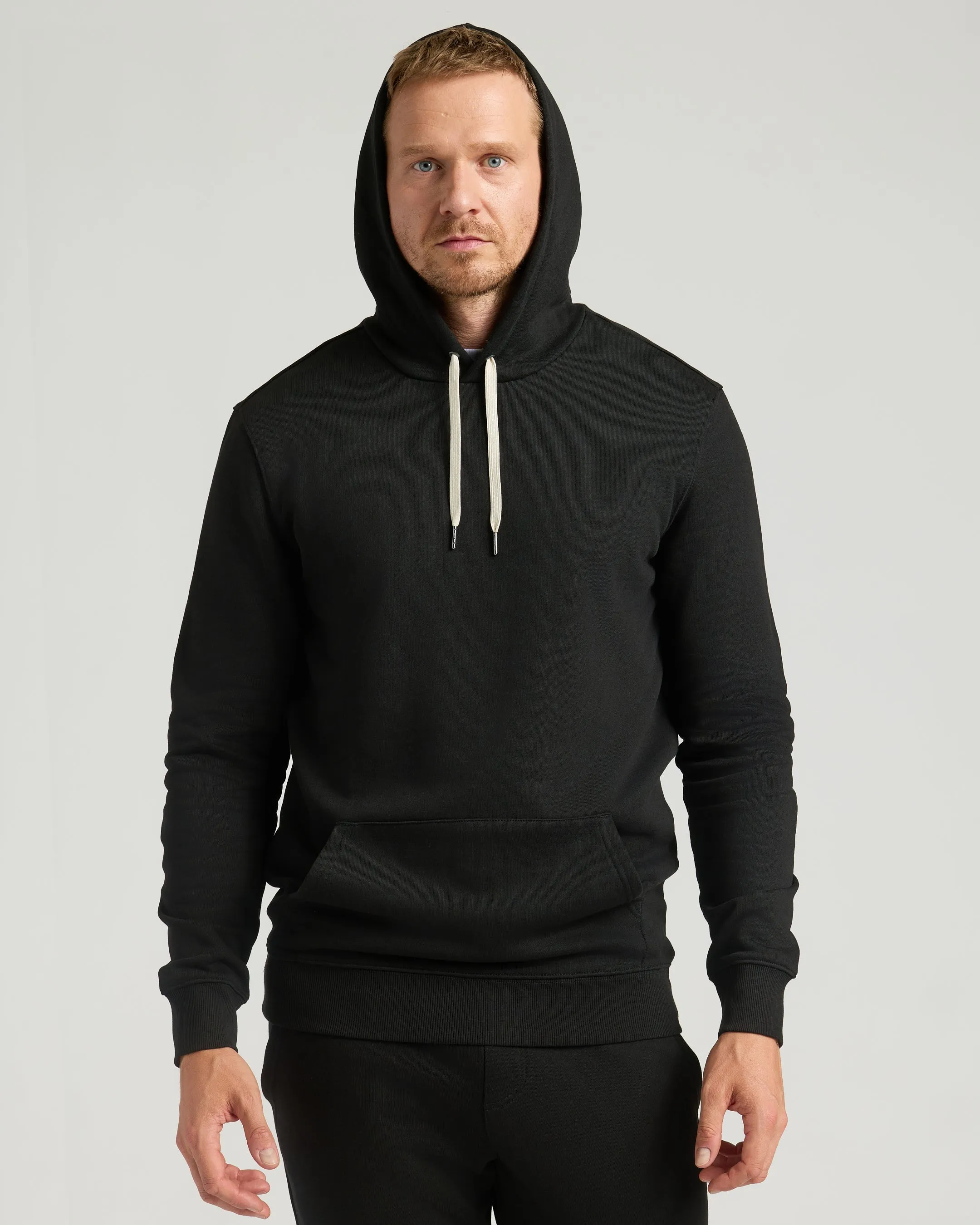 Black Tall Fleece Pullover Hoodie & Joggers 2-Pack sold by True Classic product image thumbnail 5