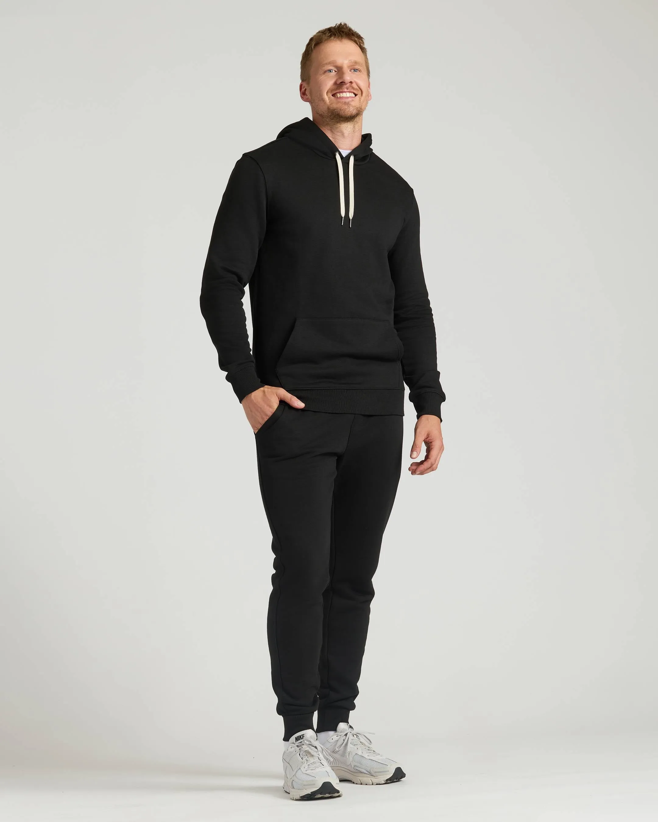 Black Tall Fleece Pullover Hoodie & Joggers 2-Pack sold by True Classic product image thumbnail 2