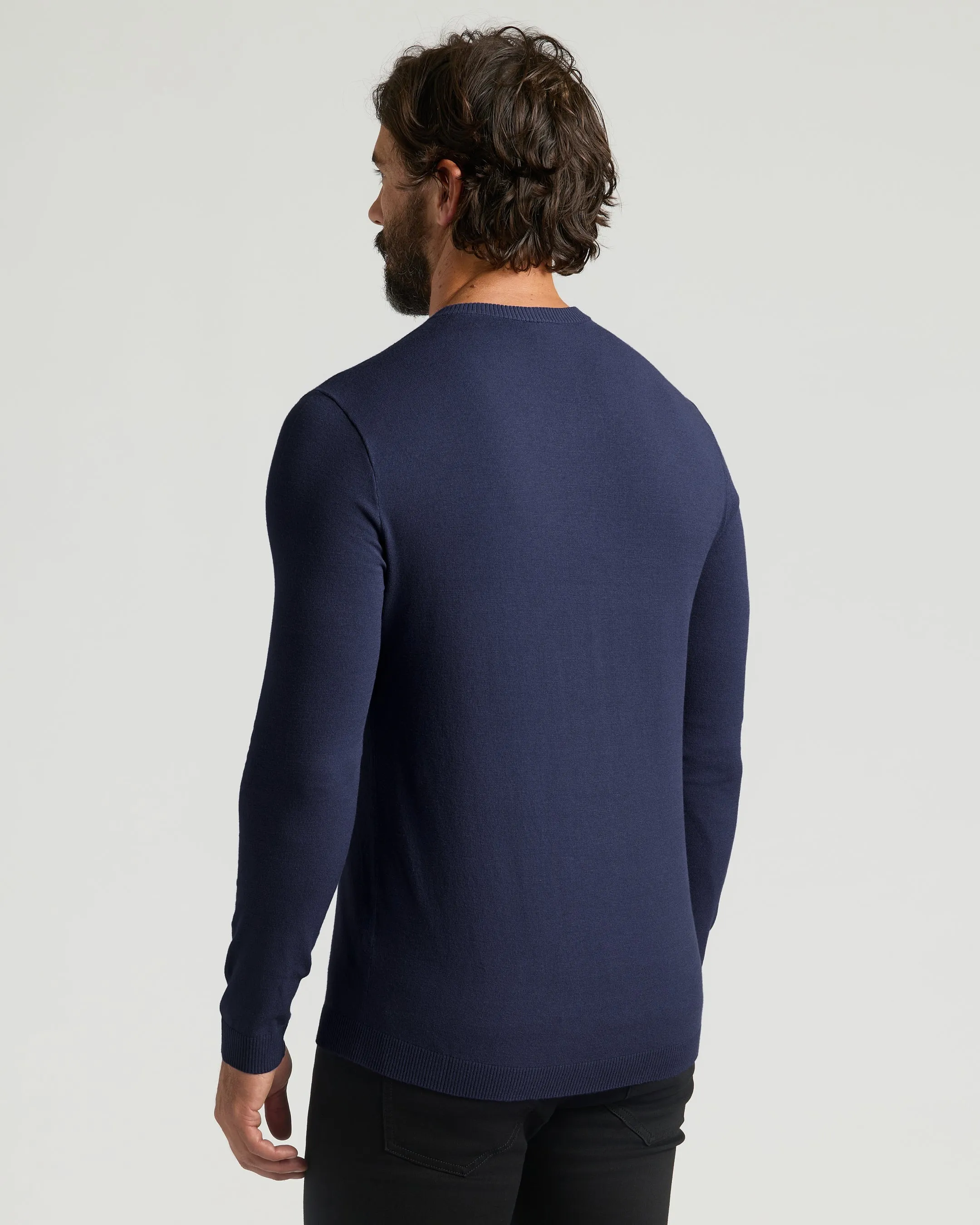Black & Navy Dressy V-Neck Sweater 2-Pack sold by True Classic product image thumbnail 4