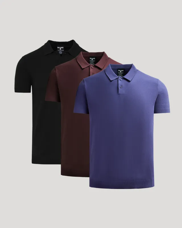 Seasonal Dressy Polo 3-Pack sold by True Classic