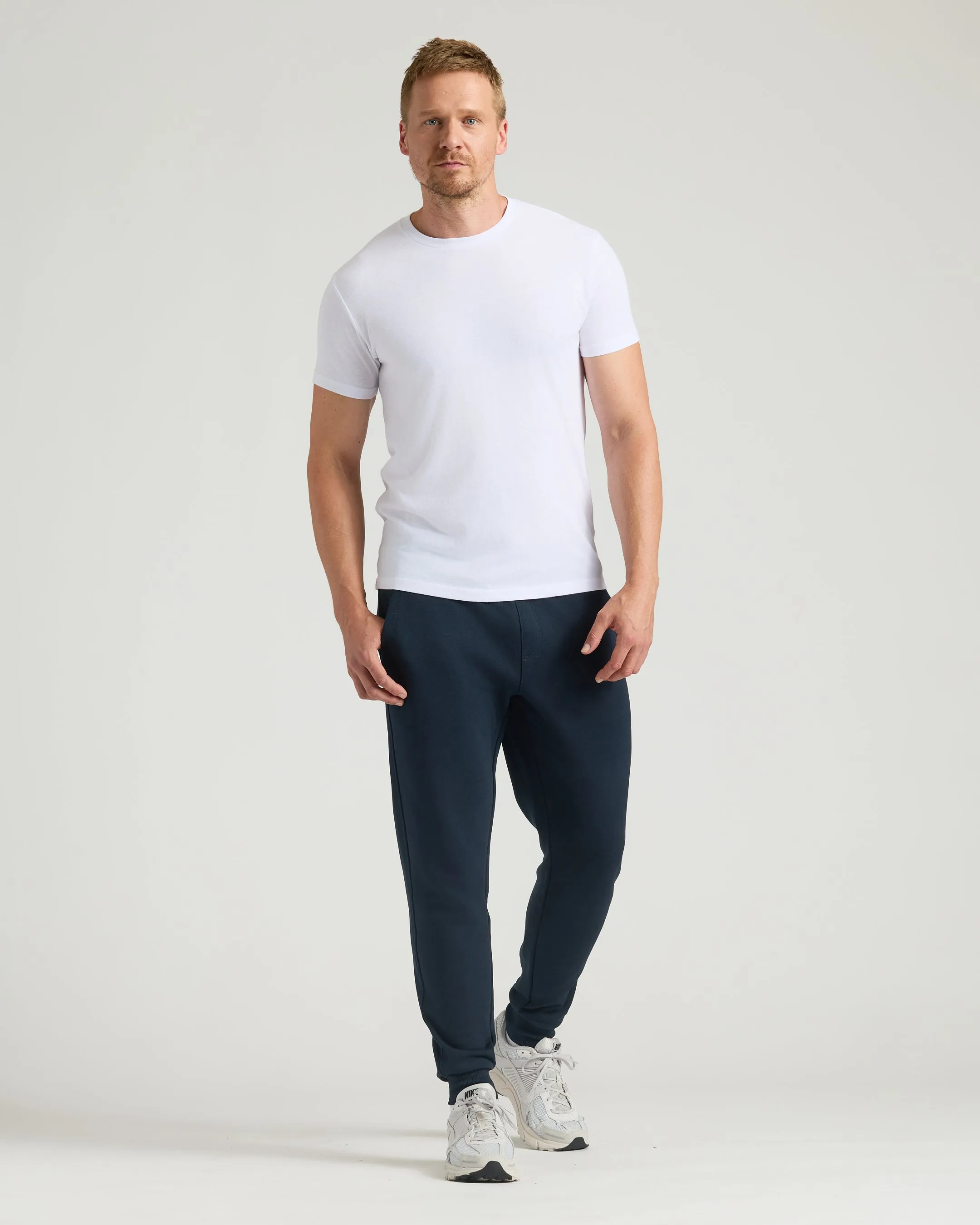 Black & Navy Tall Fleece French Terry Joggers 2-Pack sold by True Classic product image thumbnail 3