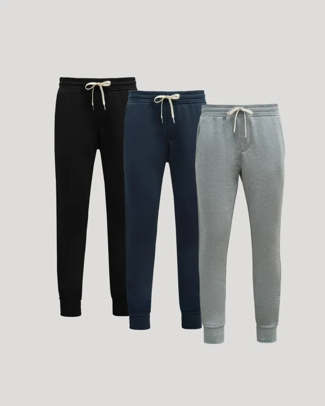 Tall Fleece French Terry Joggers 3-Pack sold by True Classic