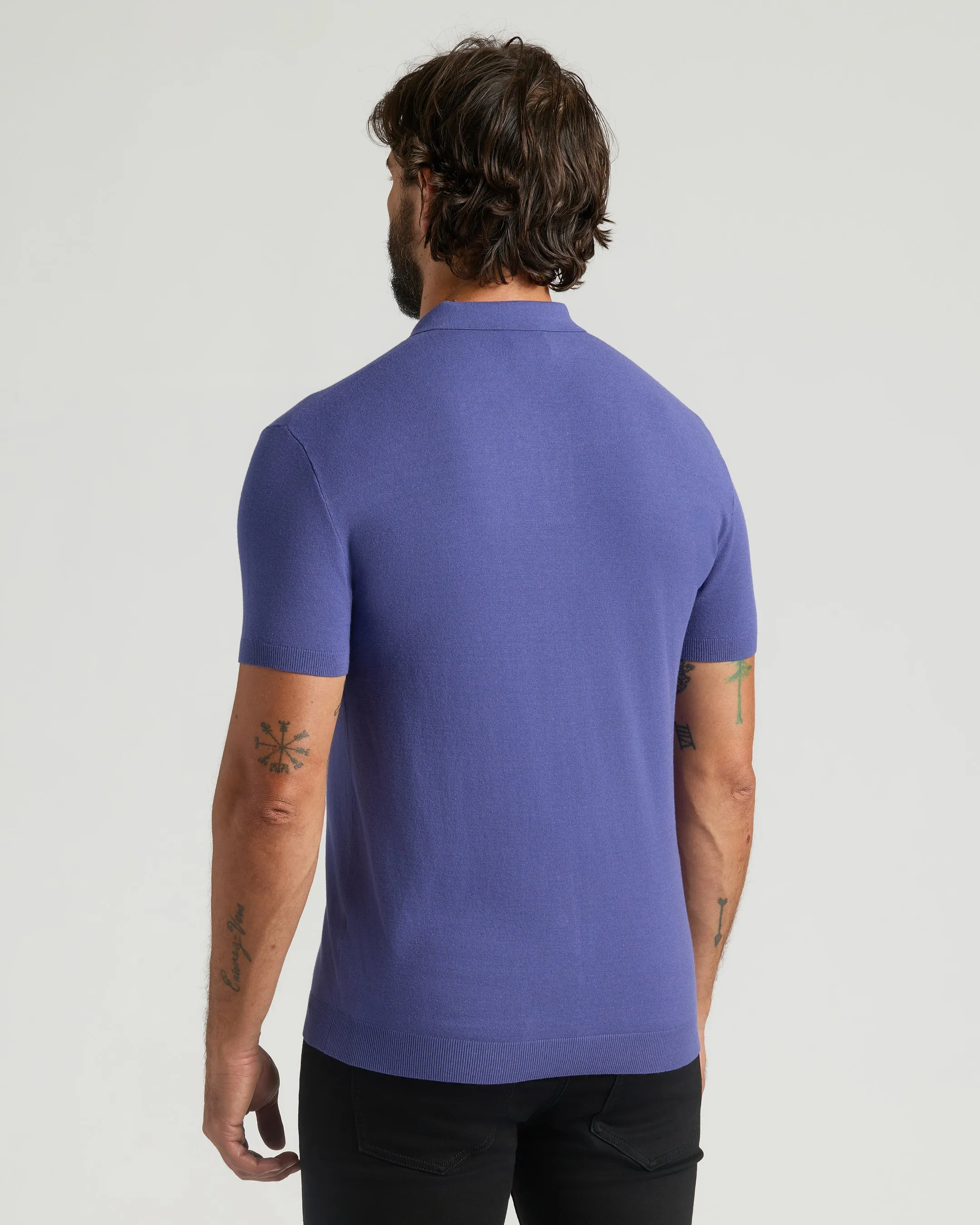 Blueberry Dressy Polo sold by True Classic product image thumbnail 3