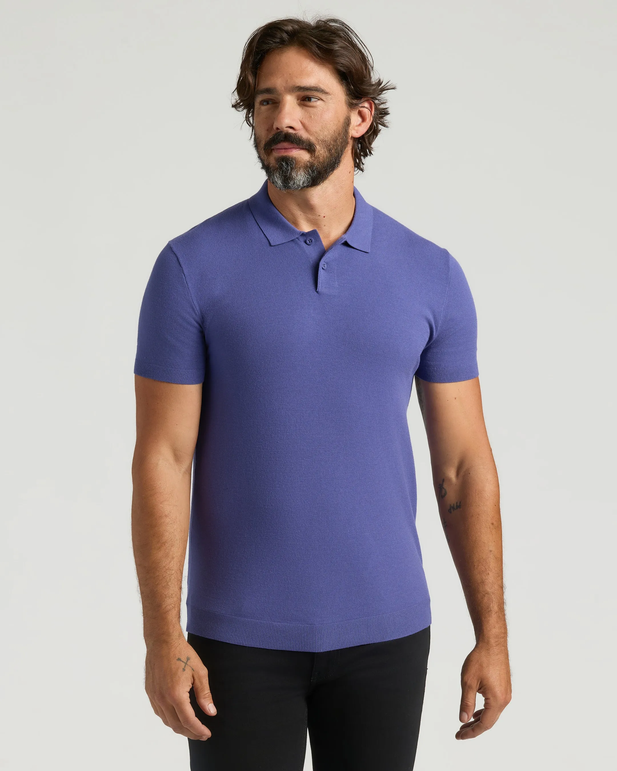 Blueberry Dressy Polo sold by True Classic