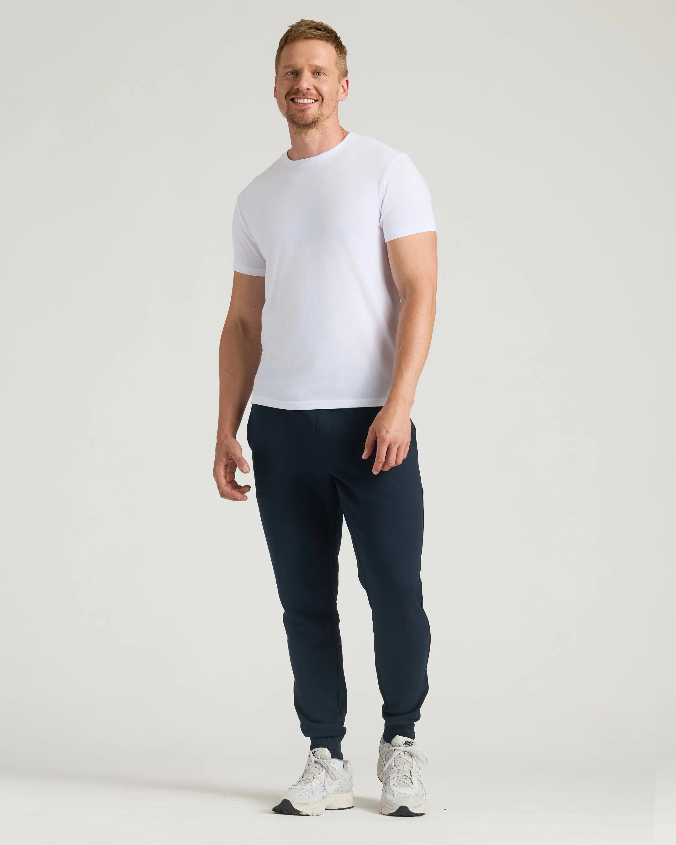 Navy Tall Fleece French Terry Joggers sold by True Classic product image thumbnail 4