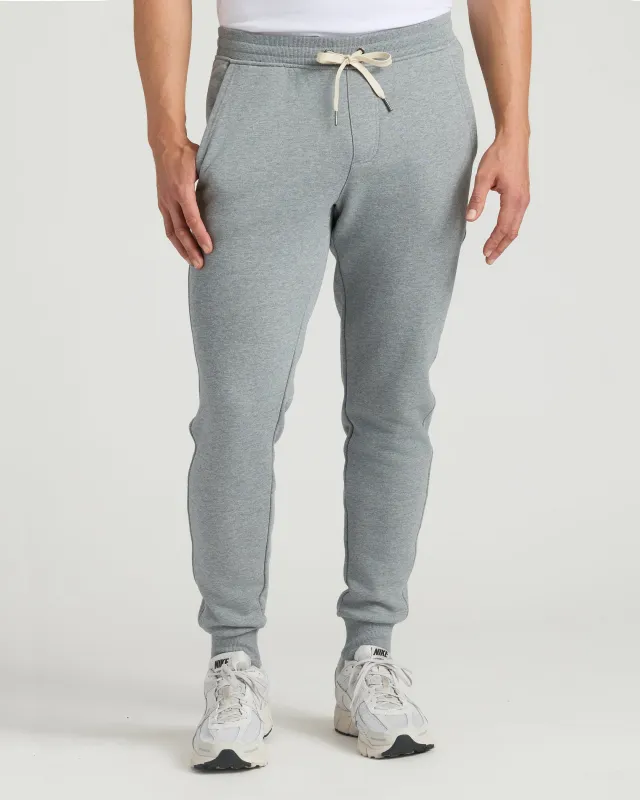 Medium Heather Gray Tall Fleece French Terry Joggers sold by True Classic