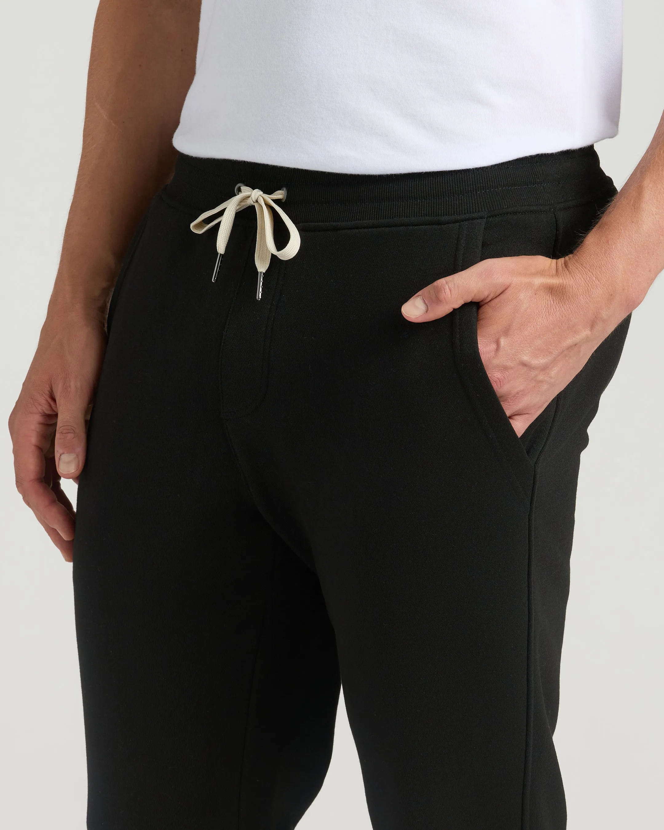 Black Tall Fleece French Terry Joggers sold by True Classic product image thumbnail 5