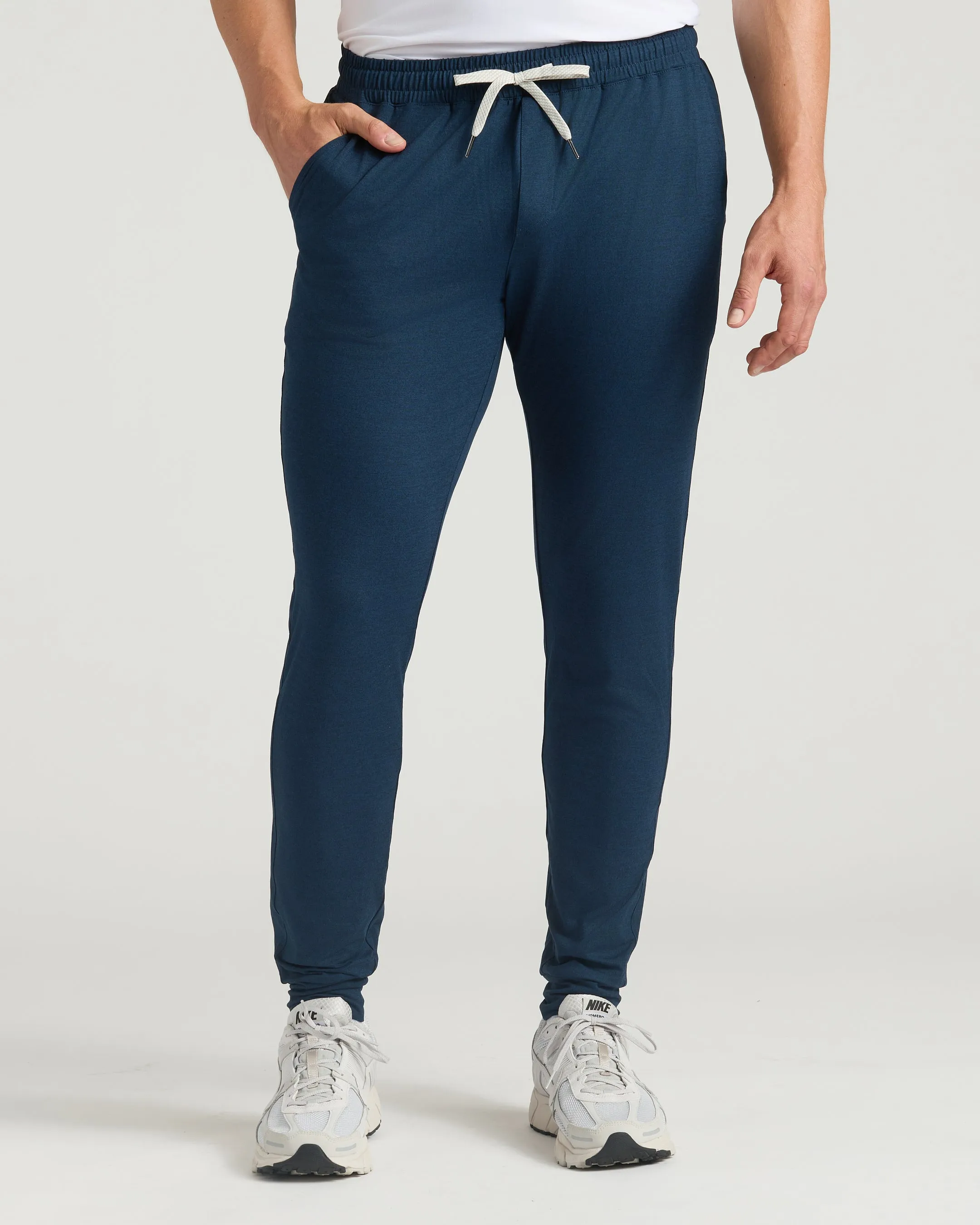 Dark Heather Navy Tall Active Joggers sold by True Classic