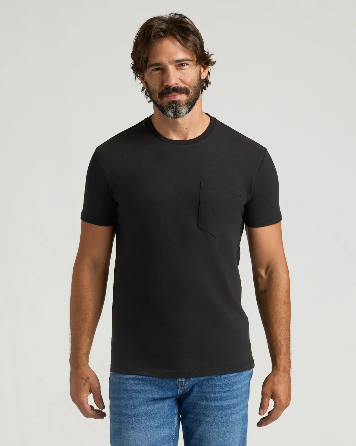 All Black Heavyweight Pocket Crew 3-Pack sold by True Classic product image thumbnail 2