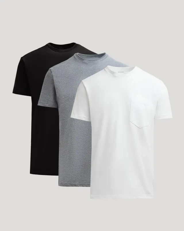 Timeless Heavyweight Pocket Crew 3-Pack sold by True Classic