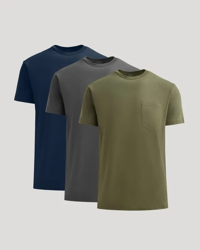 Staple Heavyweight Pocket Crew 3-Pack sold by True Classic