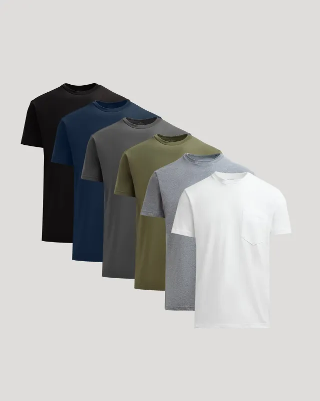 Staple Heavyweight Pocket Crew 6-Pack sold by True Classic