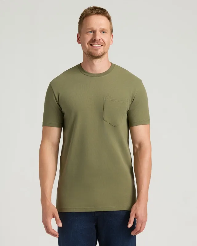 Military Green Tall Heavyweight Pocket Crew sold by True Classic