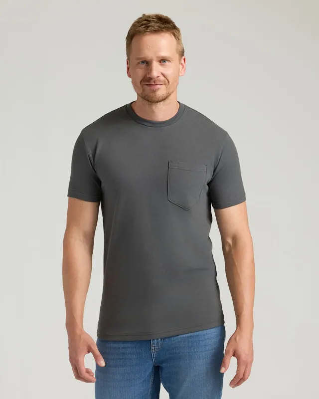 Carbon Tall Heavyweight Pocket Crew sold by True Classic