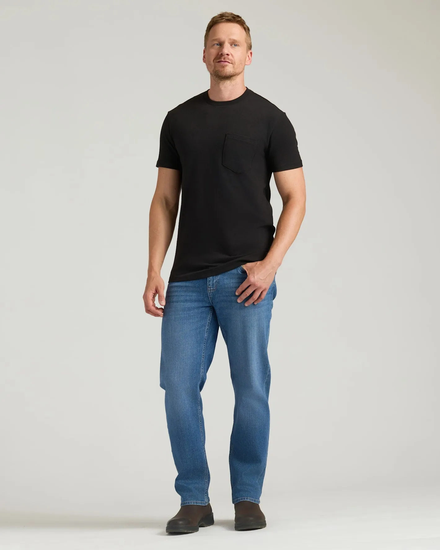 Black Tall Heavyweight Pocket Crew sold by True Classic product image thumbnail 4
