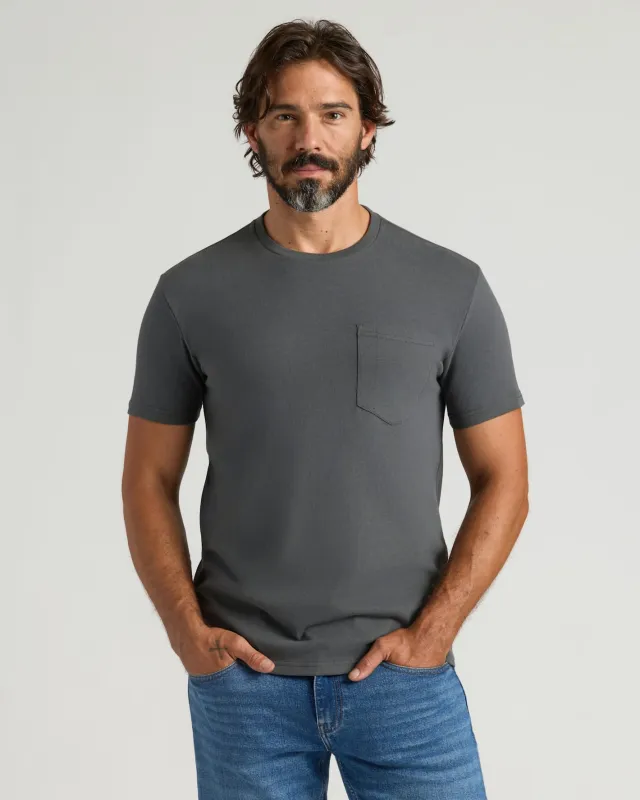 Carbon Heavyweight Pocket Crew sold by True Classic