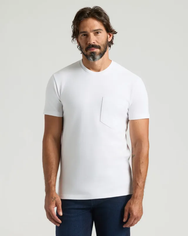 White Heavyweight Pocket Crew sold by True Classic