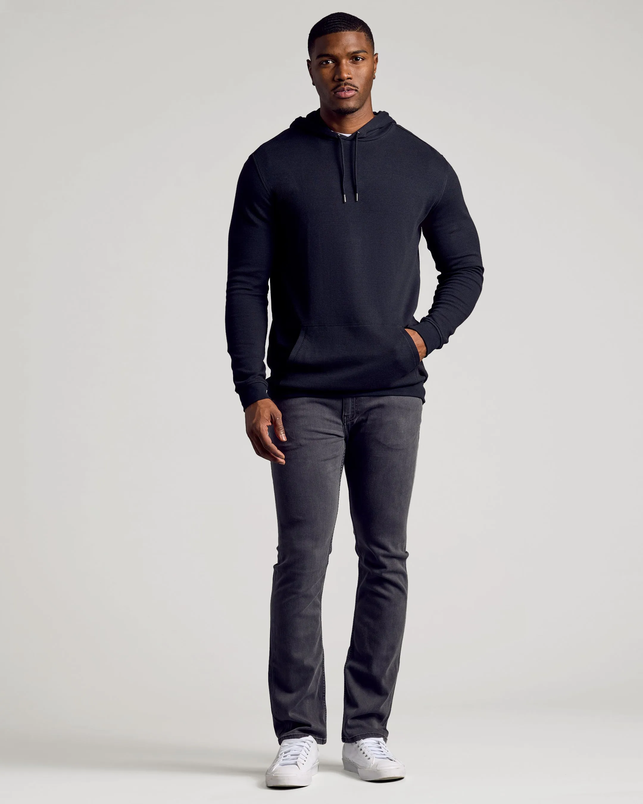 Black Tall Waffle Hoodie 2-Pack sold by True Classic product image thumbnail 5