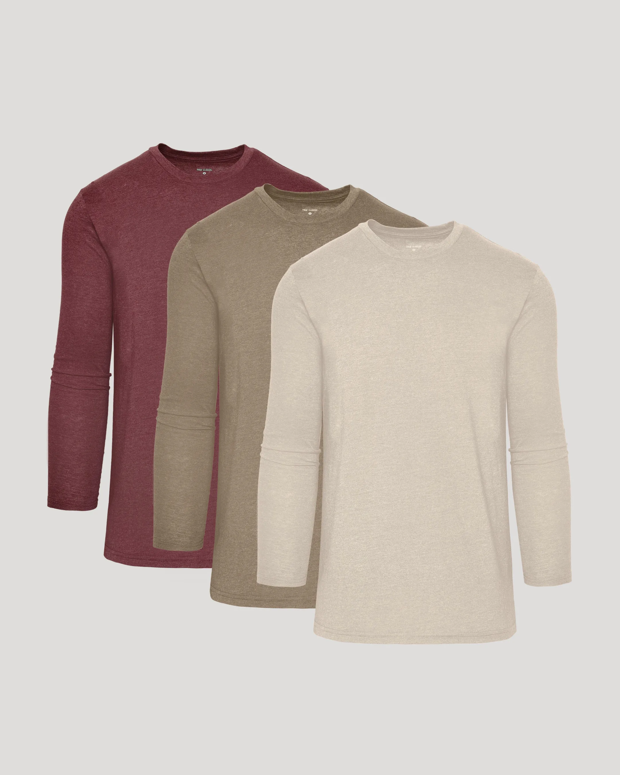 Seasonal Tall Classic Long Sleeve Crew 3-Pack sold by True Classic