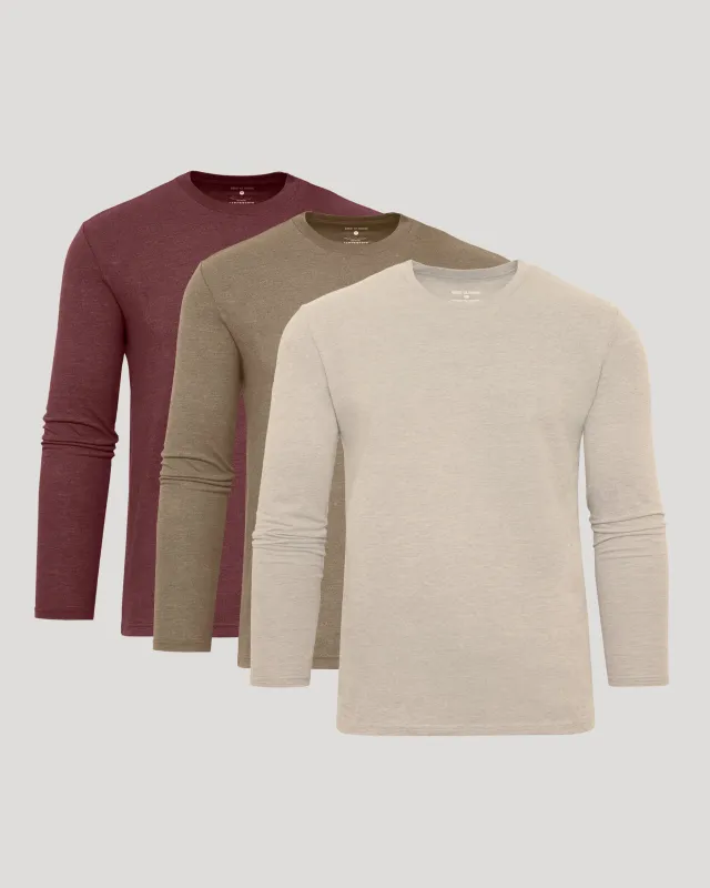Seasonal Classic Long Sleeve Crew 3-Pack sold by True Classic