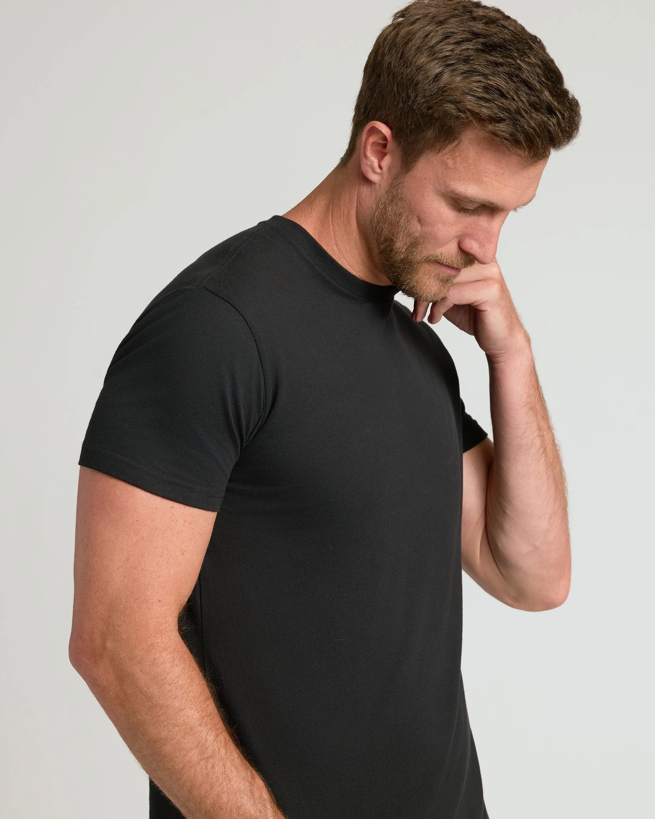 All Black Classic Crew Neck 3-Pack (Test) sold by True Classic product image thumbnail 5