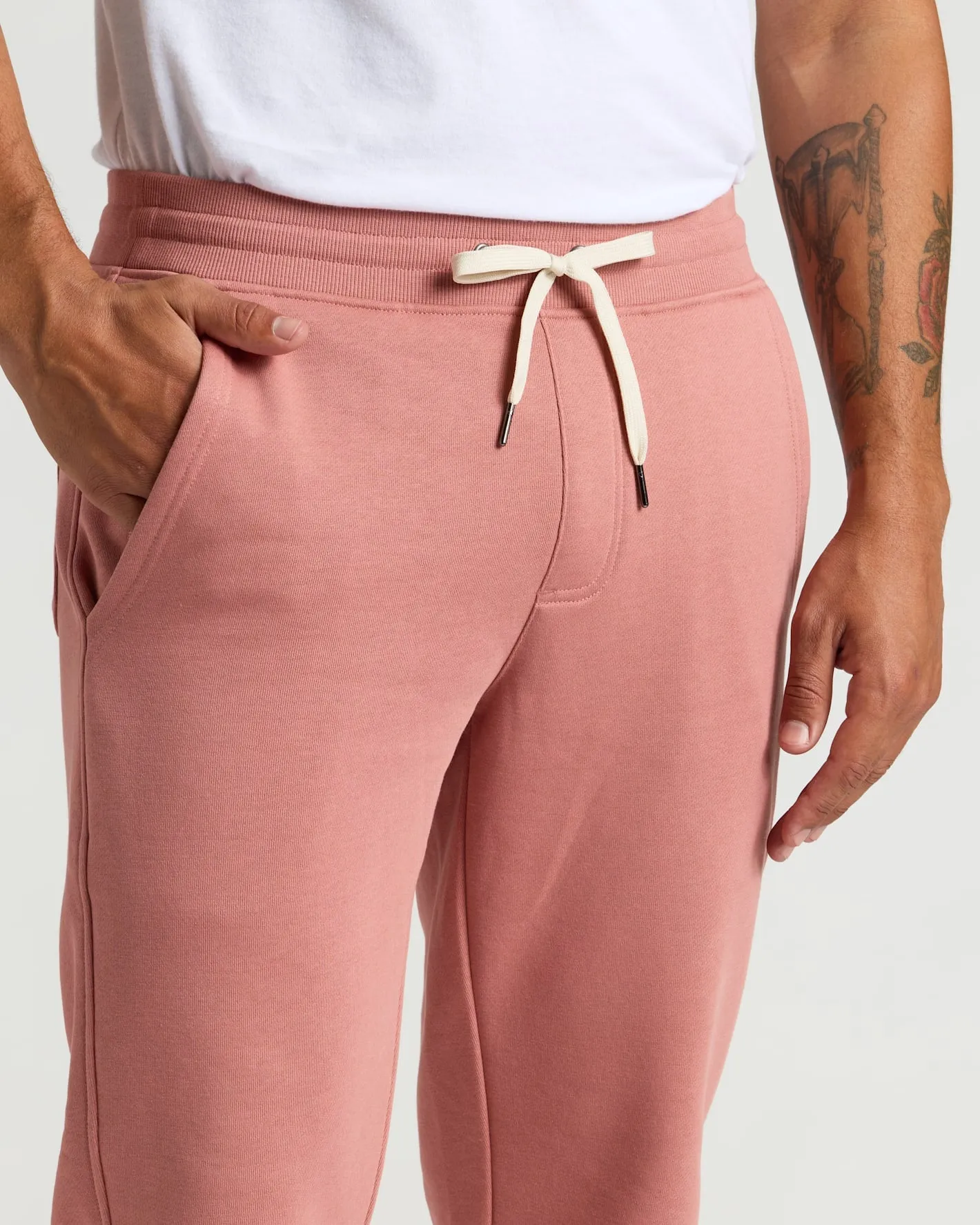 Rose Fleece French Terry Joggers sold by True Classic product image thumbnail 5