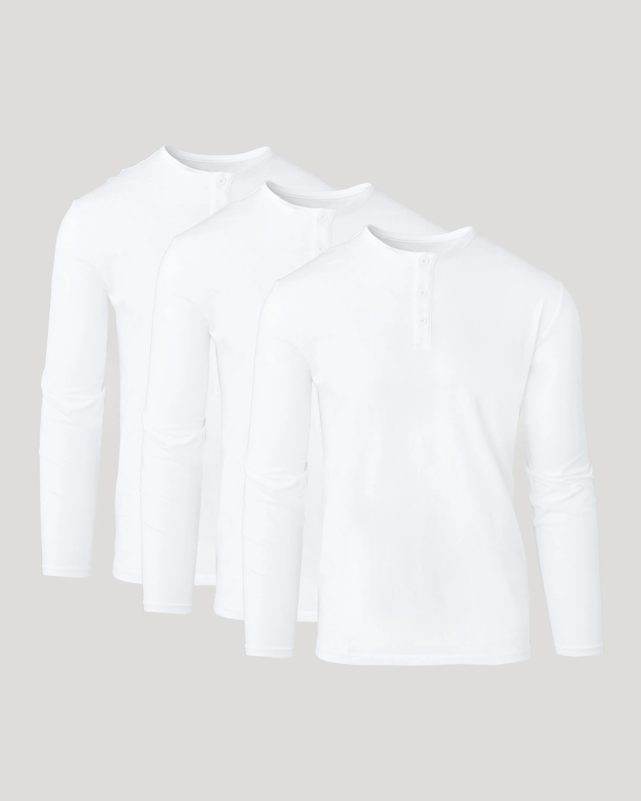 All White Classic Henley 3-Pack sold by True Classic