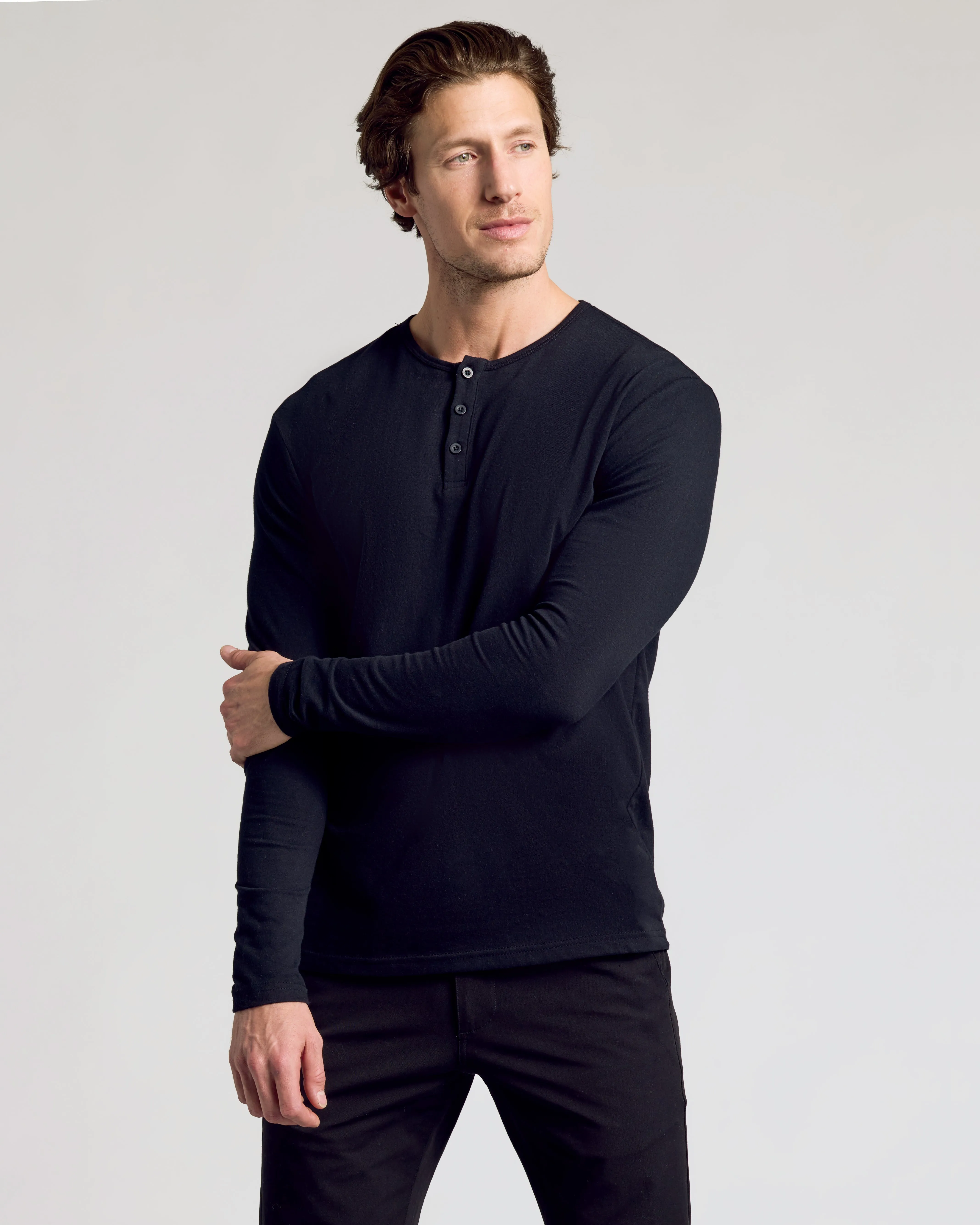 All Black Classic Henley 6-Pack sold by True Classic product image thumbnail 5