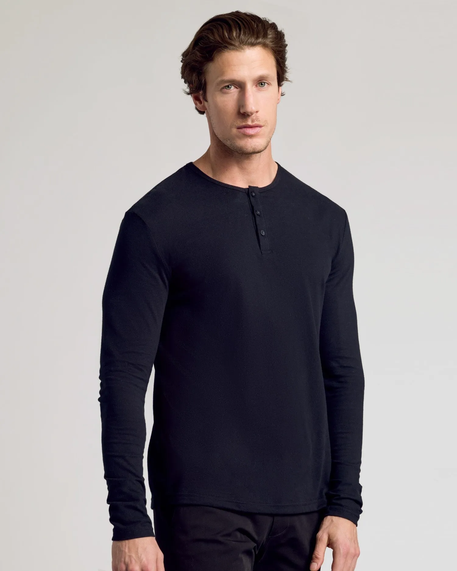All Black Classic Henley 6-Pack sold by True Classic product image thumbnail 2